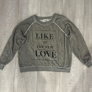 WILDFOX - Like is the New Love Crewneck Sweatshirt - S